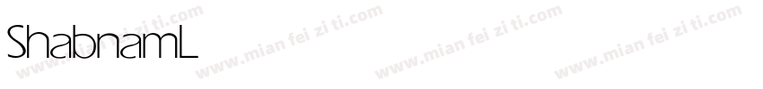 Shabnam Light字体转换